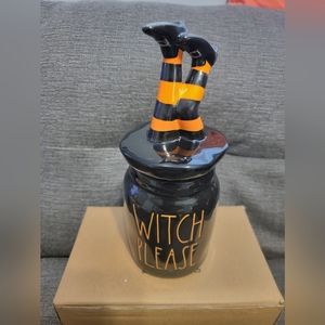 Rae Dunn "Witch Please" canister & topper